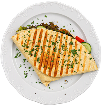 Falafel Wrap im Sunset Restaurant & Bar