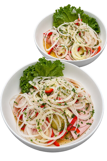 Bayrischer Wurstsalat im Sunset Restaurant & Bar