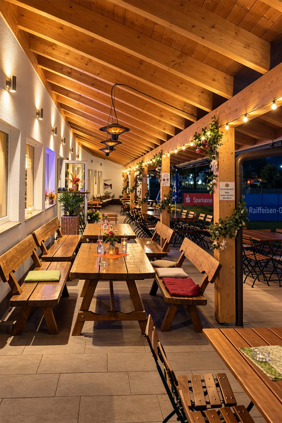 Terrasse im Sunset Restaurant & Bar